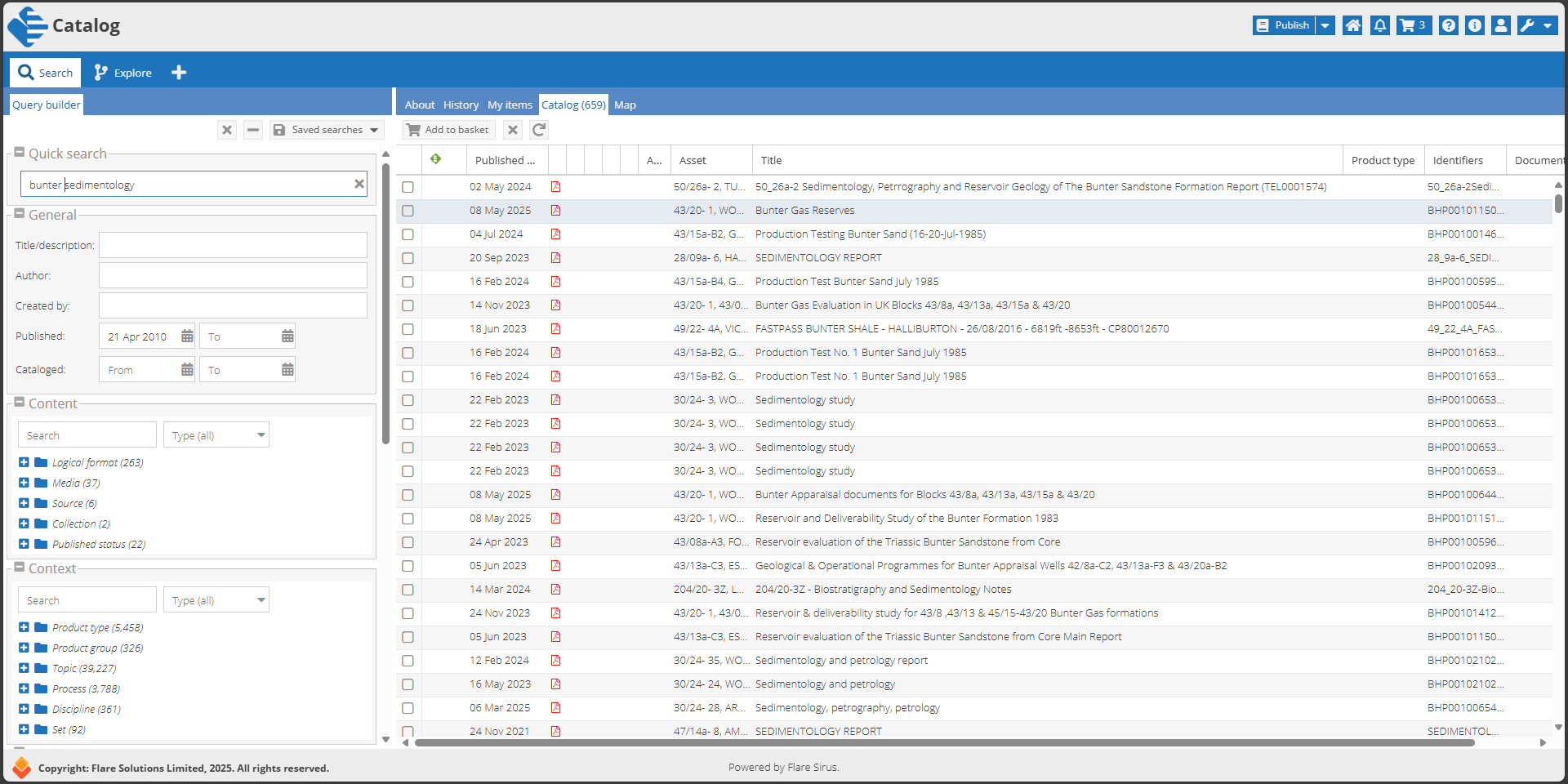 Flare's Intelligent Search screen shot  With Flare's Intelligent Search, there is no more doubt about whether a document can be found